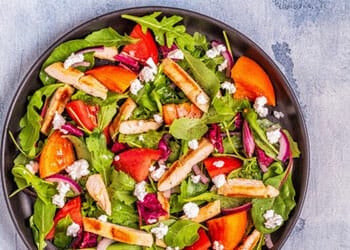 bowl filled with salad greens