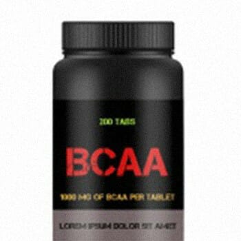 A small black container of BCAA