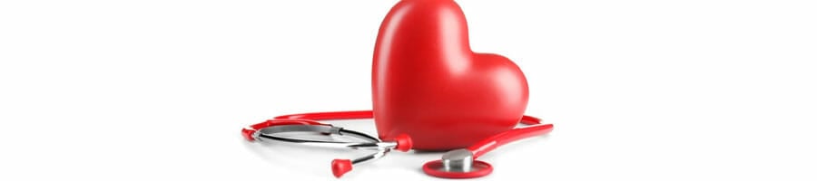 red heart toy and a stethoscope