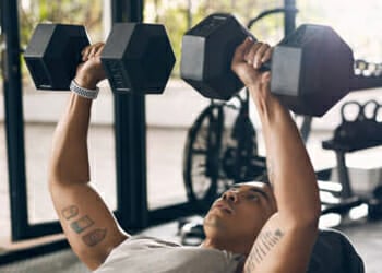 Dumb bell chest press exercise