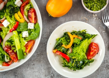 vegetable salad on a bowl