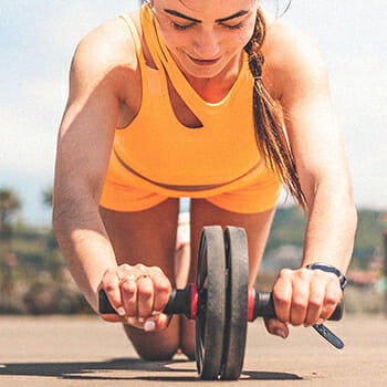 Woman working out