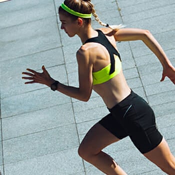 Woman outdoor running