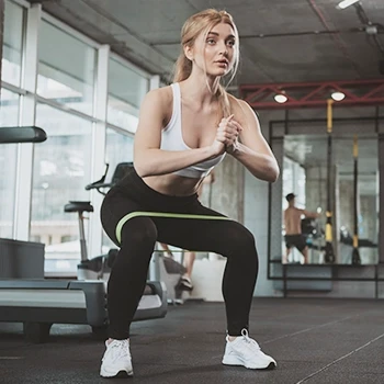 Man using dumbbells for workout