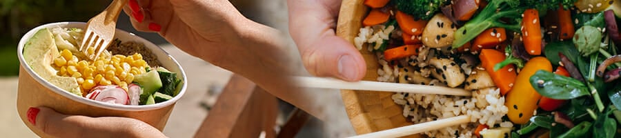 Healthy diet food in a bowl