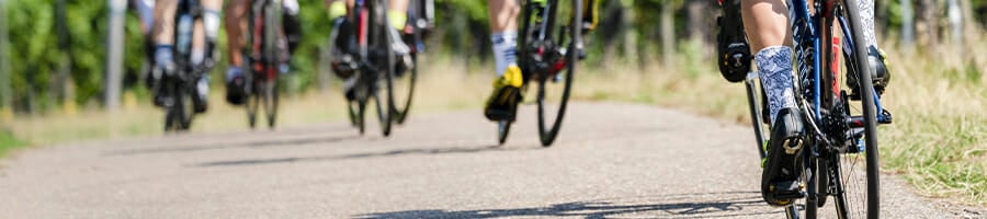 A group of cyclists