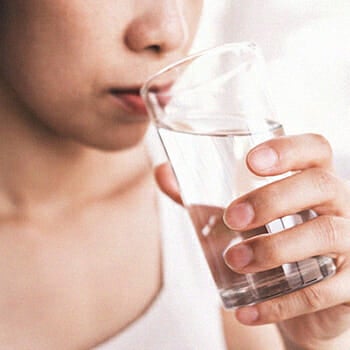 Woman drinking water