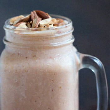 A healthy caffeinated protein shake