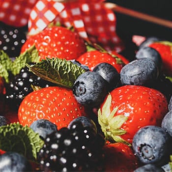 close up image of different types of berries