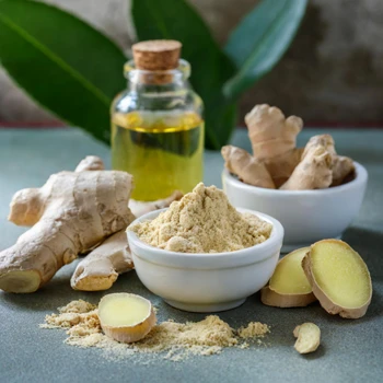 Ginger powder in a small bowl