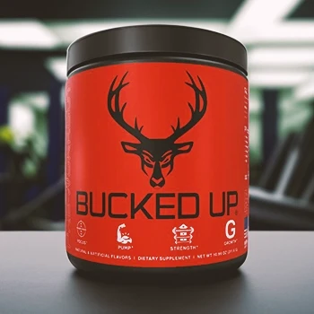 Bucked Up Pre-Workout supplement product