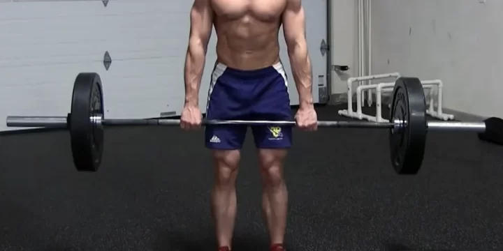 Man performing Stiff Deadlift