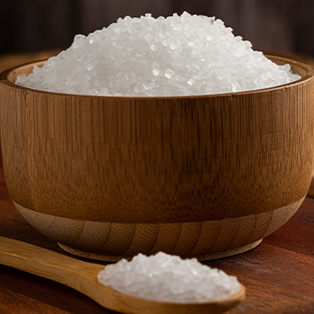 wooden bowl of white substance