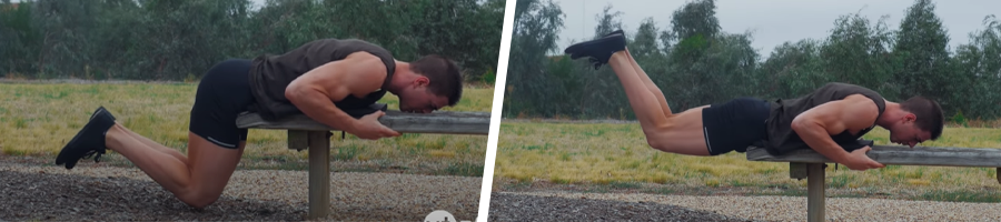 man working out outdoors