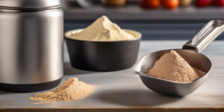 A protein powder that contains sodium