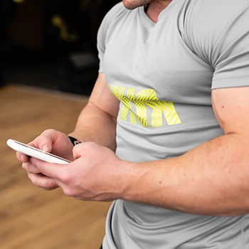 A man checking online to buy Superhuman supplement