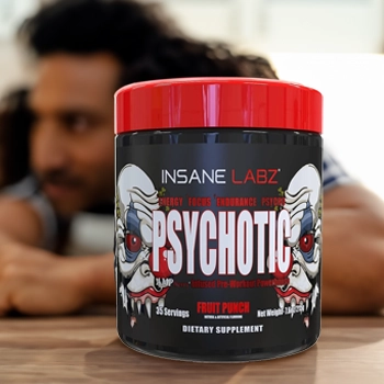 Psychotic Pre-Workout supplement product