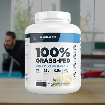 CTA of Transparent Labs 100% Grass-fed Whey Protein Isolate (Best Overall)