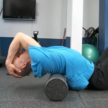 man in a Thoracic Spine Extension position