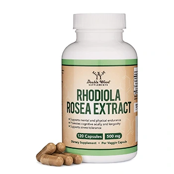 Double Wood Organic Rhodiola Rosea Capsules