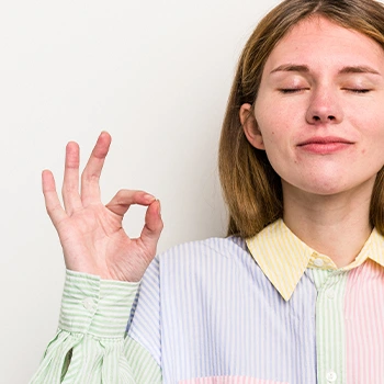 woman in lotus pose