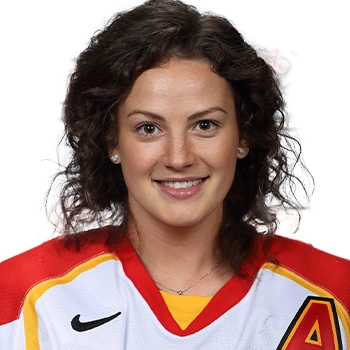 Female curly hockey player