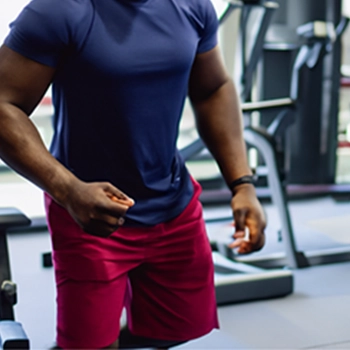 a man working out at the gym