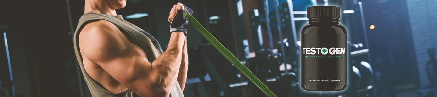 A man exercising in the gym