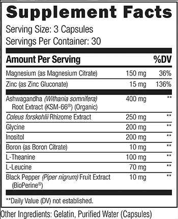 Supplement Facts of Testro-X