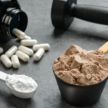 Two different supplement powders