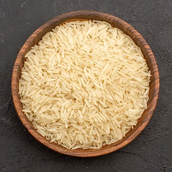 Top view of a brown rice