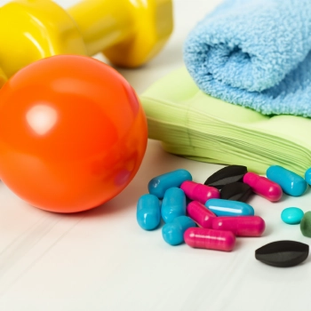 Workout kit with supplements
