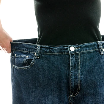 A person with excessive weight loss