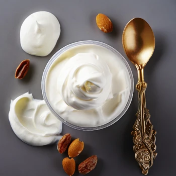 Top view of yogurt