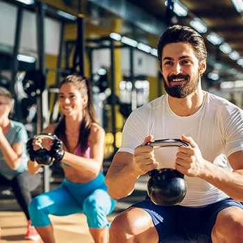 A group doing workout