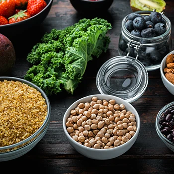 Different meal prep on table