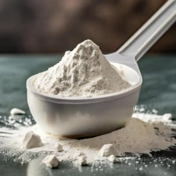 A scoop of creatine powder