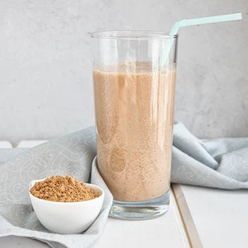 A guarana extract with milkshake