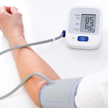 Measuring a person's blood pressure