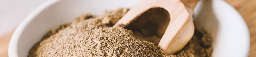 Close up shot of Maca in a bowl