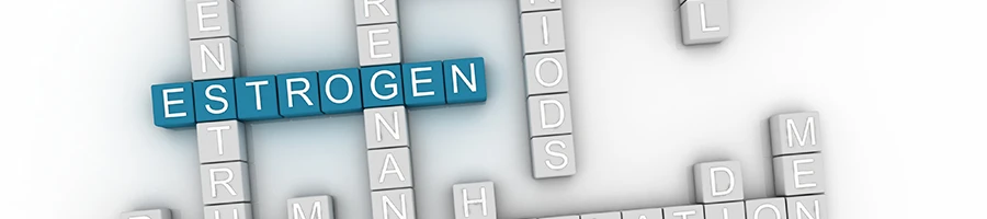 Estrogen in a crossword puzzle