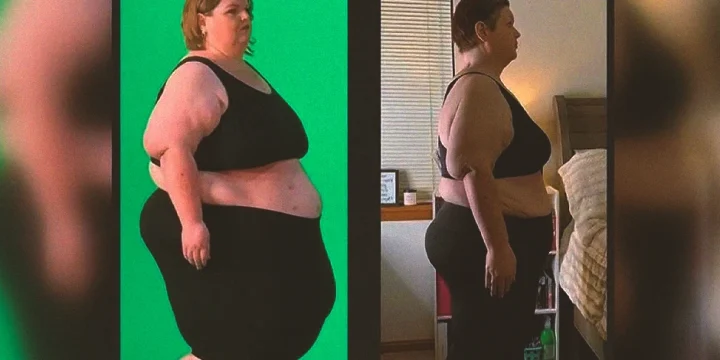 Amanda Johnson's weight loss journey difference picture