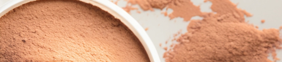Close up of Protein powder in a bowl