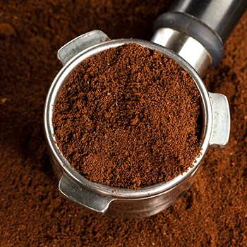 Top view of caffeine close up image