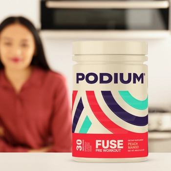 CTA of Podium Nutrition, Fuse Pre Workout Powder