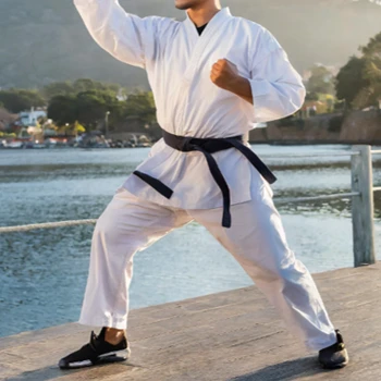 man doing martial arts