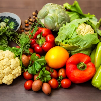 Close up shot of vegetables for weight loss