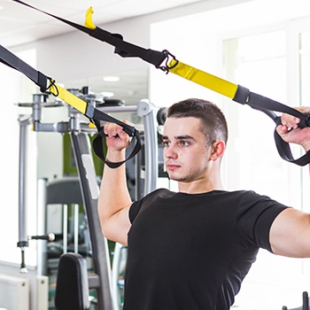 Doing face pulls with cables