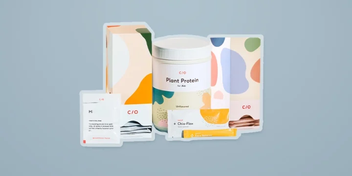 Care/Of Vitamins product in an isolated studio background