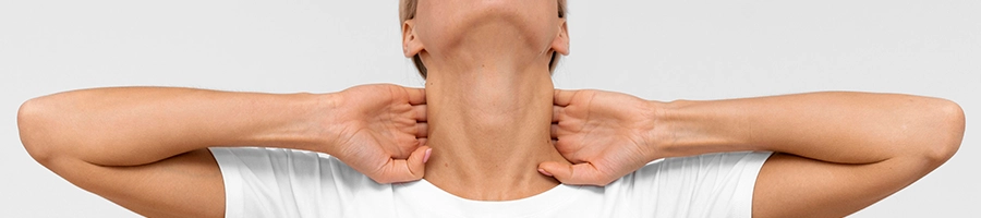Person showing thicker neck